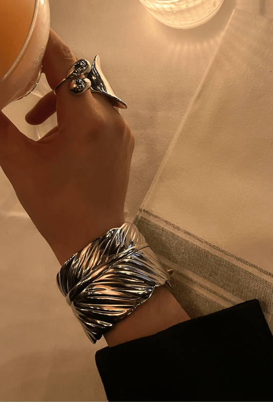 Manchette hoja - Serminity jewelry